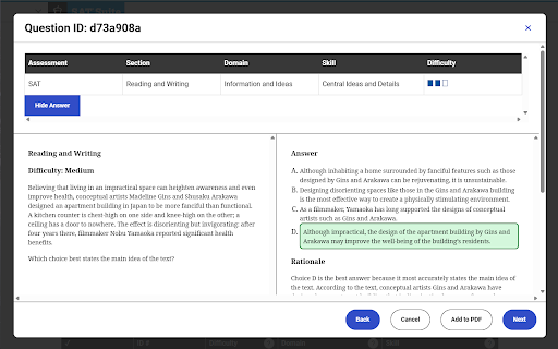 SAT Question Bank Plus screenshot