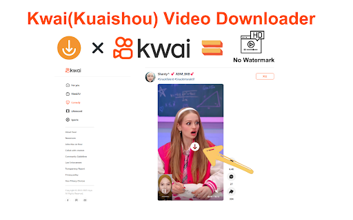 Free & No watermark Kwai(Kuaishou) video downloader -VidSaver.io screenshot