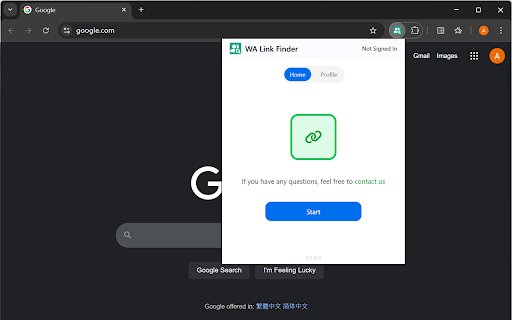 Scrape WhatsApp Group & Contact links - WA Link Finder screenshot