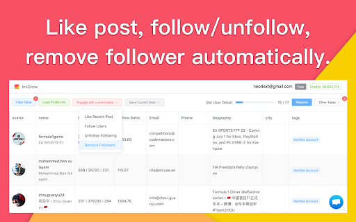 InsGrow - IG automation tool screenshot
