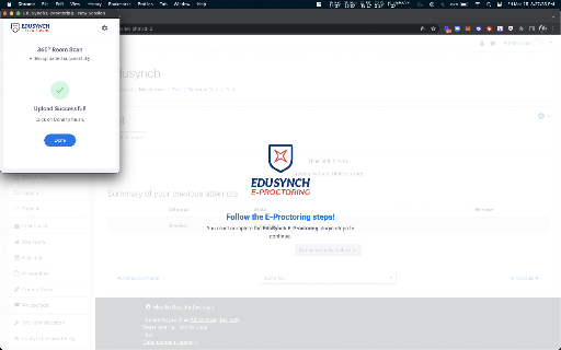 EduSynch E-Proctoring screenshot