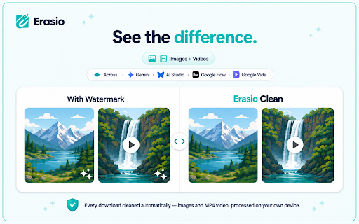 Erasio - Automate Google Flow, Gemini and Google Vids screenshot