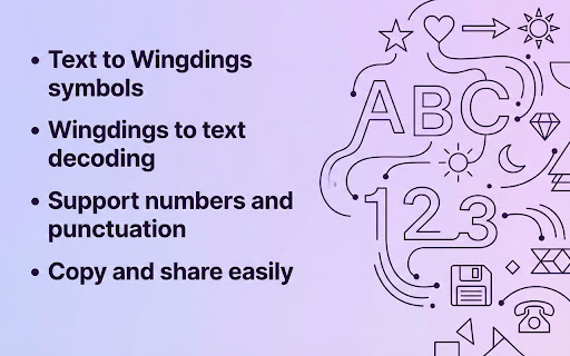 Wingdings Translator screenshot