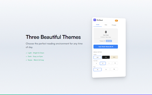 Reader Mode & Focus - ZenRead screenshot