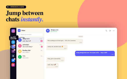 ChatBar – All Messengers in One Click screenshot