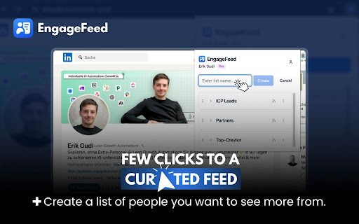 EngageFeed - Custom LinkedIn feed screenshot