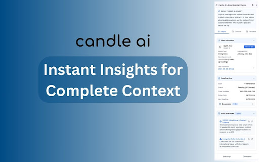 Candle AI - Email Assistant for Legal Professionals screenshot