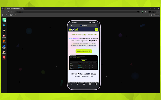 Mobile Responsive Simulator & Tester by HAX-AI screenshot