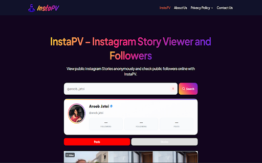InstaPV – Instagram Story Viewer and Followers screenshot