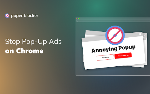 Pop up blocker for Chrome™ - Poper Blocker screenshot