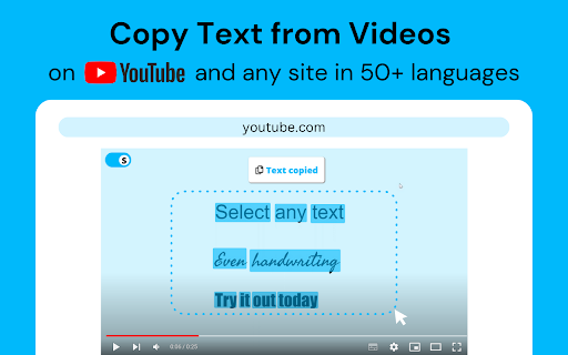 Selectext: Copy Text From Videos screenshot