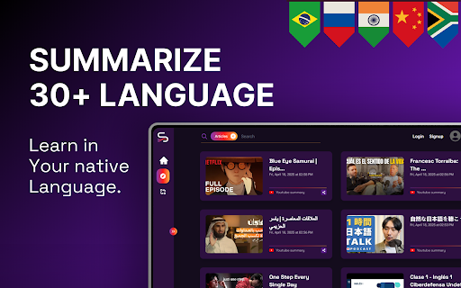 Shorty | AI YouTube Summarizer screenshot