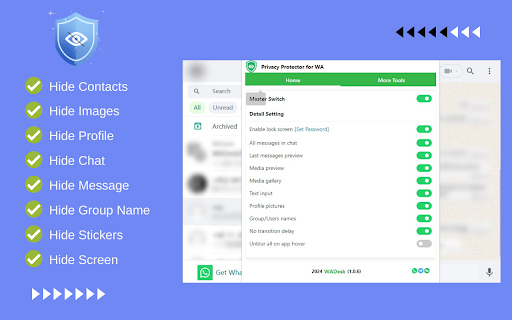Privacy Extension for WhatsApp Privacy screenshot