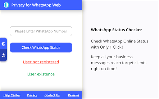 Privacy Extension for WA Web screenshot