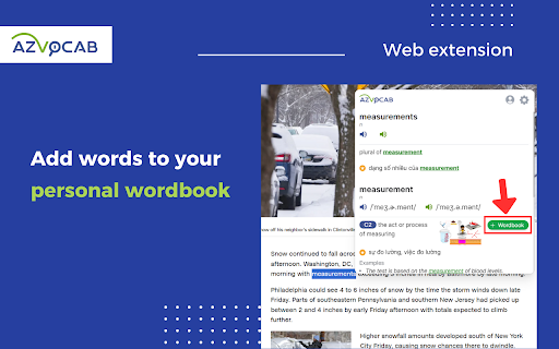 azVocab Dictionary screenshot
