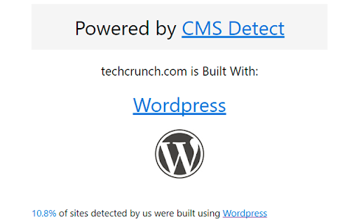 CMS Detect - What CMS is that site using? screenshot