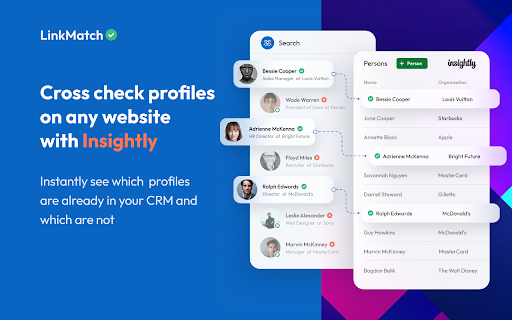 LinkMatch for Insightly screenshot