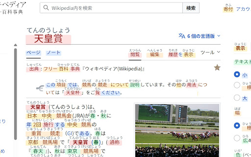 Tsukeru Furigana Extension screenshot