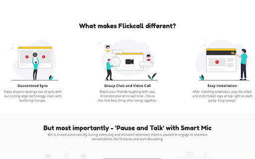 Flickcall: Netflix Party with Video Call screenshot