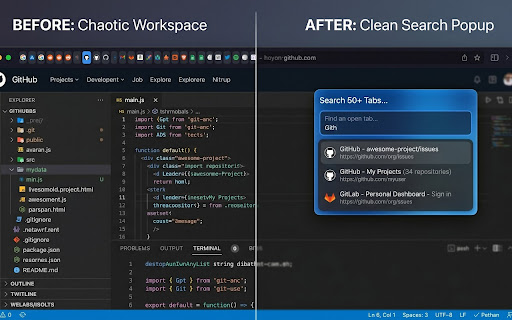 Tab Search Pro screenshot