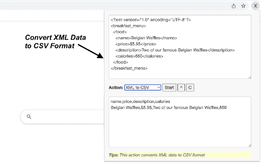 XML Tools screenshot