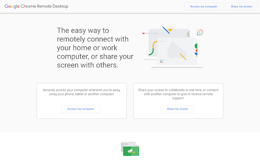 Chrome Remote Desktop screenshot