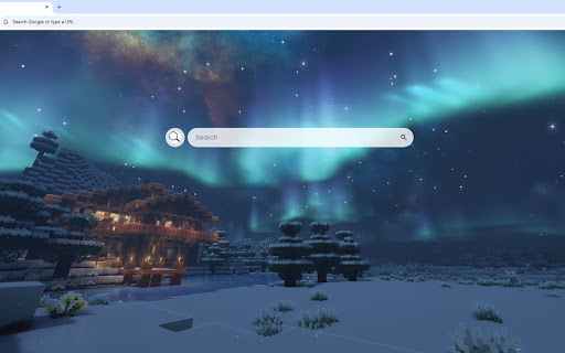 Minecraft Northern Lights Live Wallpaper screenshot