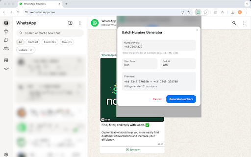 Number Checker for WhatsApp – Validate, Search & Lookup screenshot