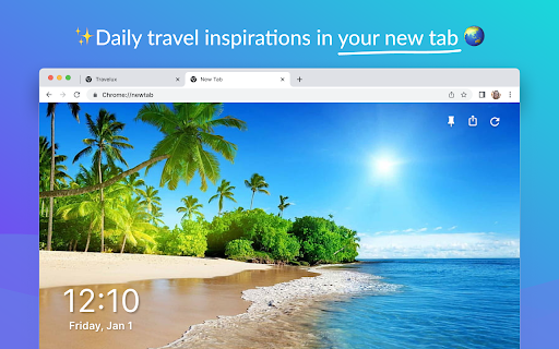 TravelMonkey - new tab for travellers screenshot
