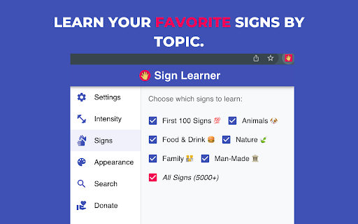 Sign Learner screenshot