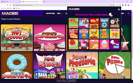 Papa Louie Games Unblocked - Launcher screenshot