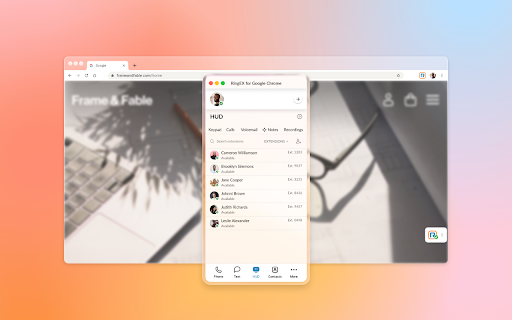 RingCentral for Google screenshot