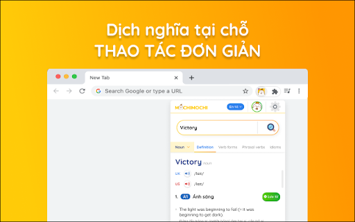 Mochi Dictionary Extension screenshot