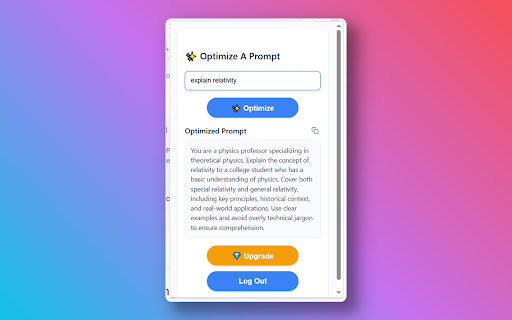 MetaPrompt - AI Prompt Engineer & Optimizer for ChatGPT & Claude screenshot