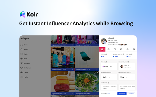 Kolr - AI Influencer Analytics Tool screenshot