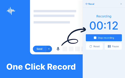 Vocal: Send voice notes in Gmail screenshot