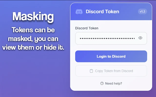 Discord Token Login screenshot