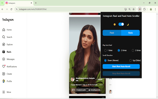 Reel and Feed Auto Scroller screenshot