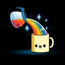 Kawaii Rainbow Coffee Live Wallpaper icon