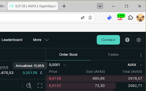 AVAX Crypto Price Widget screenshot