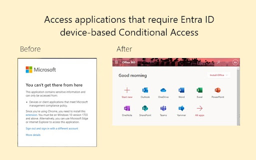 Microsoft Single Sign On screenshot