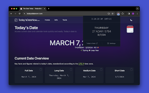 Today's Date screenshot