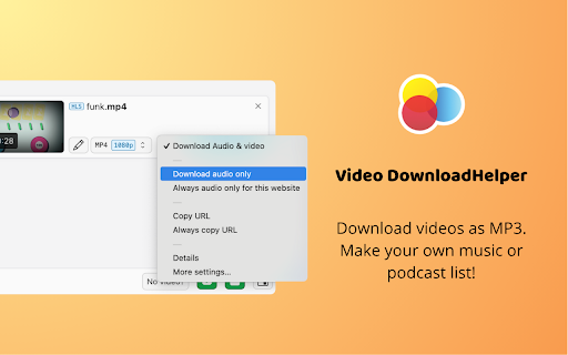 Video DownloadHelper screenshot