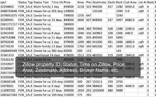 Real Estate Data Scraper screenshot