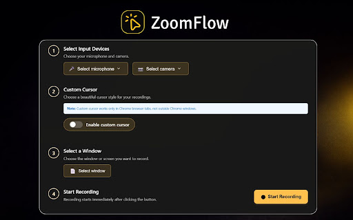 Zoomflow – Auto Zoom Screen Recorder & Editor screenshot