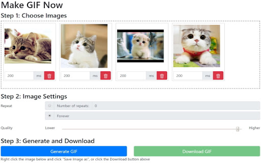 GIF Maker in Google Chrome™ screenshot