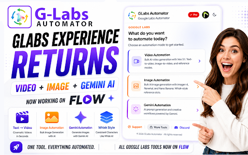 GLabs Automator - Automate Google Labs AI Tools screenshot