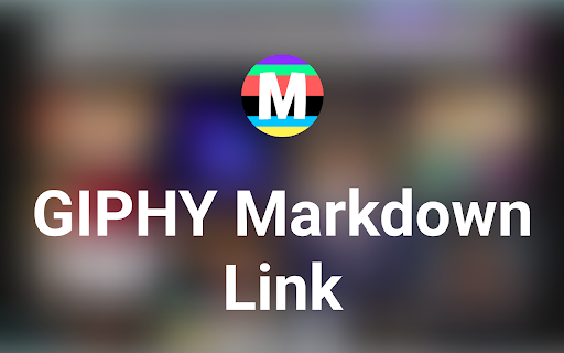 Giphy Markdown Link screenshot