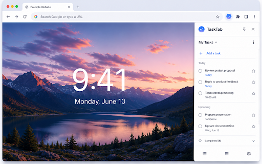 TaskTab - New Tab for Google Tasks screenshot