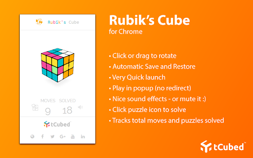 Colorful Rubik's Cube screenshot